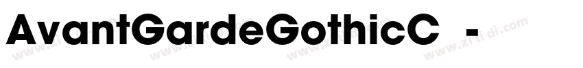 AvantGardeGothicC 中字体转换